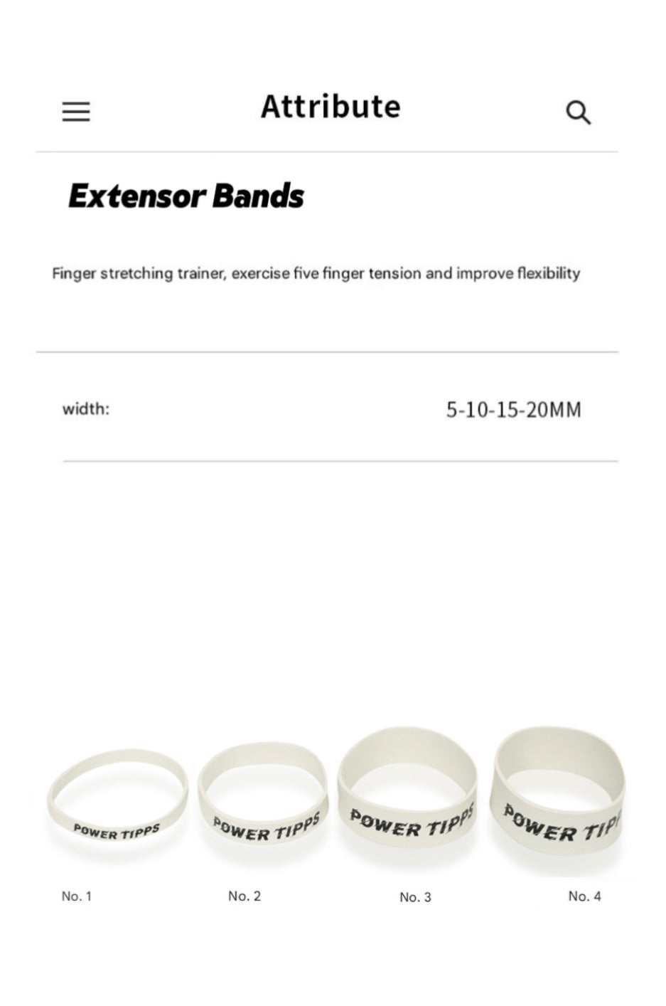 Power Tipps Extensor Bands