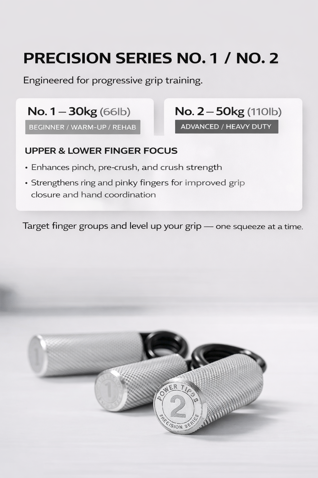 POWER TIPPS Finger Strength Grippers